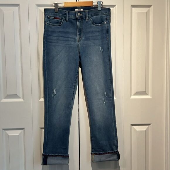 Tommy Hilfiger High Rise Straight Leg Jeans Size 10 - Picture 11 of 14